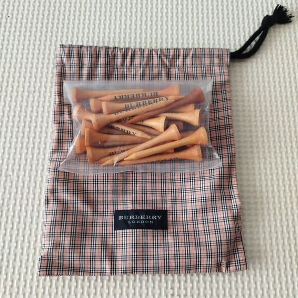【新品】BURBERRY ゴルフティー 20本セット バーバリー ウッドティー ゴルフ用品