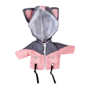 ウィンドブレーカー 服 フード付き ピンク オビツ11 ピコニーモp ねんどーる ピコドー9 ピコドー10 1/12 ドール