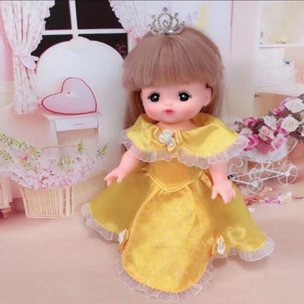 ドレス 服 メルちゃん ソランちゃん 人形 ネネちゃん レミンちゃん ドール ふく ワンピース プリンセス 友達 着せ替え