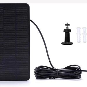 Type-c ソーラーパネル対応 太陽光パネル ソーラー防犯カメラ 太陽光パネル IP65防水 電源 5V 3W ソーラー防犯カメラ 屋内/屋外