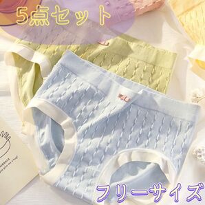 レディースショーツ 5点セット パステルカラー ノンストレス 柔らか