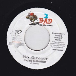 EPレコード　NADINE SUTHERLAND / NO SKEEZER (SCOTCH BONNET)