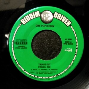 EPレコード　FRISCO KID / THUG IT OUT (ONE POP)