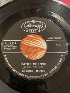 GEORGE JONES US Original 7inch BATTLE OF LOVE ジョージジョーンズ