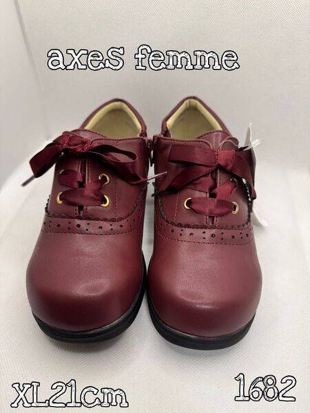 未使用 axes femme レースアップドレスシューズ XL 21cm