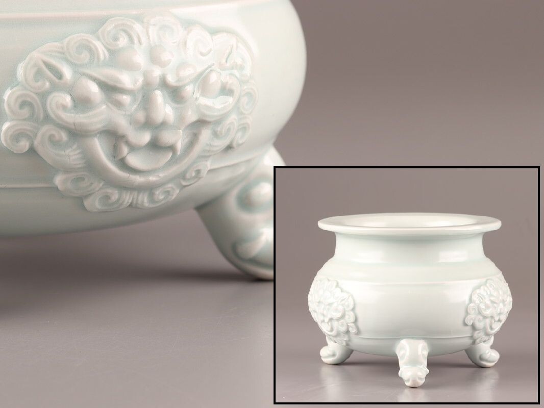 100%品質 ☆唐物古玩古董☆宋時代 鬲式炉(2025年最新 青磁 珍品 龍泉窯 宋