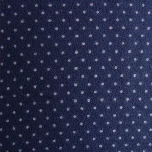 ★両面起毛ネル♪マイクロドット(紺)♪110×30★【NE1757-B】