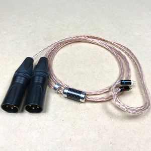 IEM2ピン用リケーブル 8芯 MOGAMI2944 XLR3ピン×2 120cm イヤホン モガミ