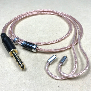 UEカスタムIEM(IPX)用リケーブル 8芯 MOGAMI2944 6.3mm標準プラグ 120cm Ultimate Ears UE5PRO/UE6PRO/UE7PRO/UE11PRO/UE18+PRO/UE LIVE