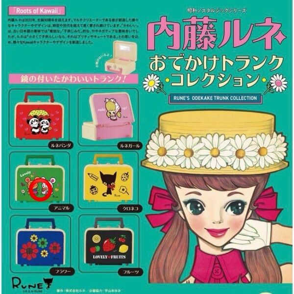 ガチャ 内藤ルネ おでかけトランクコレクション アニマル
