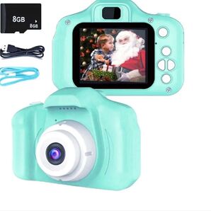 キッズカメラ 子供用デジタルカメラ トイカメラ SDカード クリスマスプレゼント グリーン 98
