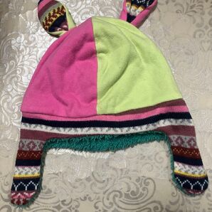 【最終値下】 Pixy Plant スキー 子供用 耳付きカラフル帽子