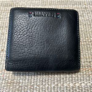 シンプルライフ 本革 折り財布 メンズ レディース ブラック