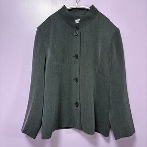【美品】レディース グレー テーラードジャケット 4つボタン 9号S〜M 身長158cm