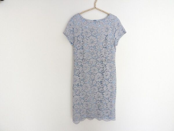 NATURAL BEAUTY BASIC ライトブルー レースワンピース S
