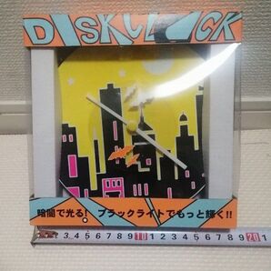 DISK CLOCK GLOW 壁掛け時計 A