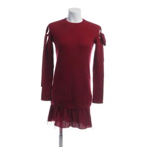 レッドヴァレンティノ RED VALENTINO 長袖 ニットワンピース ボルドー S/M