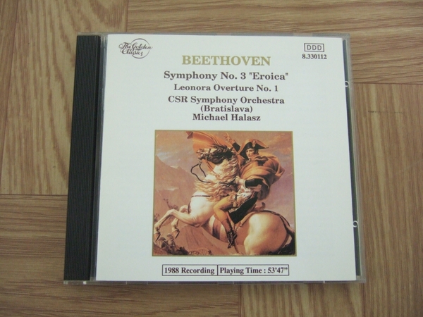 ★処分★【クラシックCD】BEETHOVEN Symphony No.3 Leonora Overture No.1 / ベートーベン「英雄」指揮:ミヒャエル・ハラース