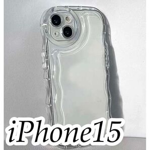 iPhone15ケース プクプク クリアケース クリア 透明