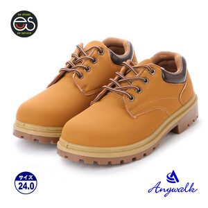 * новый товар *[16436_CAMEL_24.0] low cut желтые ботинки, Work ботинки, уличный ботинки для мужчин и женщин (22.5~29.0)