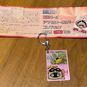 ワンピース ジャンプフェスタ限定 偏光パール アクリルキーホルダー エジソン&ピタゴラス