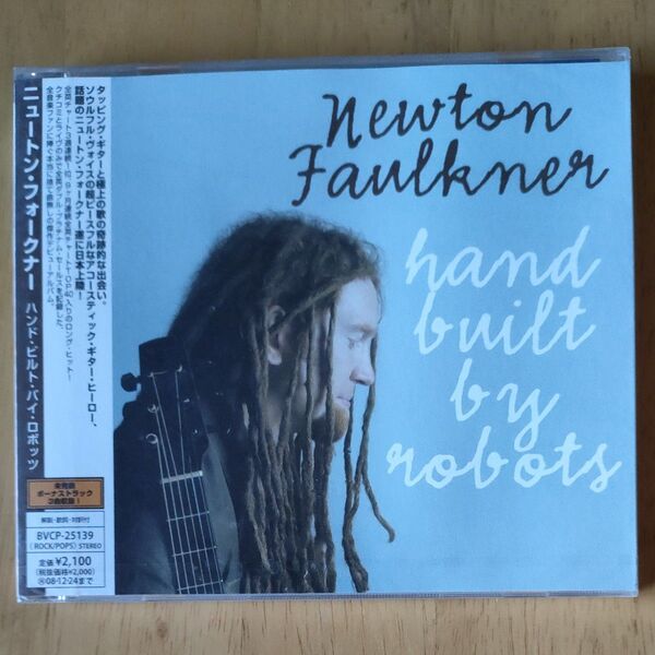 NEWTON FAULKNER/HAND BUILT BY ROBOTS:CD 帯付未開封見本盤