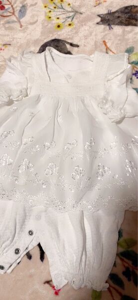 【最終値下 極美品】2点セット 高級 セレク エプロン ロンパース 新生児