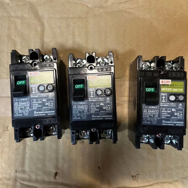 【美品】日東工業 1φ2W 50AF30AT漏電ブレーカー