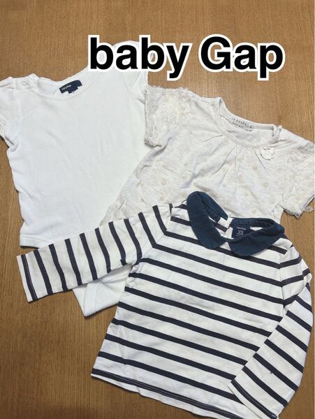 baby Gap 80 3枚セット 半袖 長袖 女の子 トップス