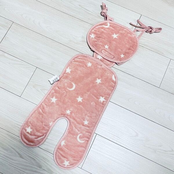 【処分価格】ニトリ ベビーカーシート 冬 Nウォーム ピンク スター柄 ベビー キッズ