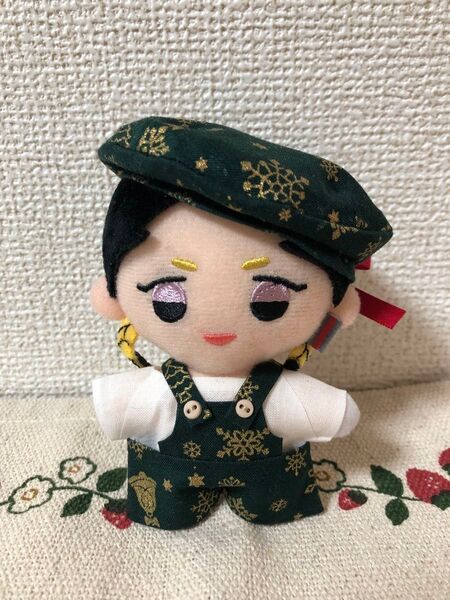 10cmぬい服 クリスマスサロペット