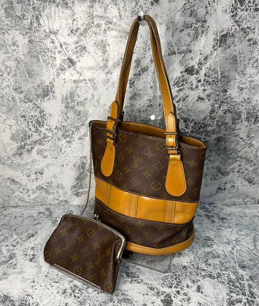 LOUIS VUITTON ルイヴィトン ハンドバッグ ポーチ バケツ トートバッグ モノグラム
