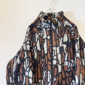タグ付 STUSSY TREEBARK FLEECE ステューシー フリース アウター ジップアップ