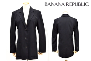 L-1105★送料無料★美品★BANANA REPUBLIC バナナリパブリック★オールシーズン 高級ライン イタリア製 正規品 ブラック黒色 ジャケット 2