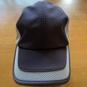 日除け付きメッシュキャップ。中古品です。日除けの布は縫い付けてあり、脱着できません。約97g、サイズはフリーで調整できます。