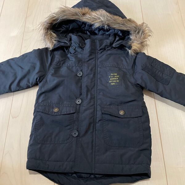 子供服 美品 100 コート キッズ ジャケット ファー