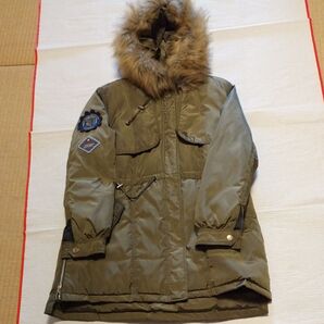 アーミー調 ダウンコート 豪華リアルファー付き