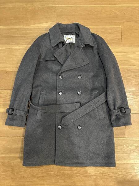 UNITED ARROWS BEAUTY YOUTH × Windcheetah カシミヤ/ウール トレンチコート GRAY M*別注 ユナイテッドアローズ ウインドチーター 英国製