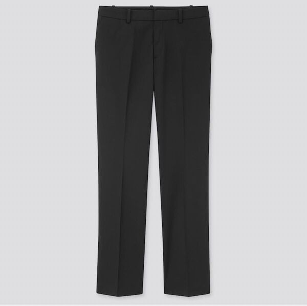 UNIQLO ストレッチパンツ ストライプ ネイビー 紺 ウエスト67 スラックス
