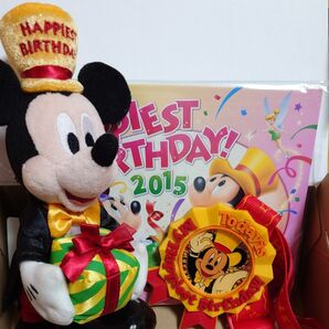 2015 バースデーミッキー ディズニー 限定 メダル 写真入れ セット