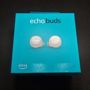 Echo Buds 第2世代 グレーシャーホワイト 充電ケース(ワイヤレス充電非対応)