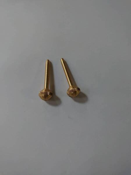 ※特注 真鍮製刺しピン リベット φ9.0mm ピン部φ3.0mm×23mm 総寸30mm 1ケース50個