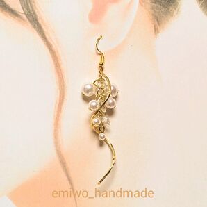 ひねりパール☆ピアス