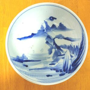 古伊万里 染付 骨董 大鉢 25センチ 最終お値下げです!