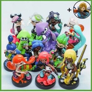 即発送 全 13種+1 14体セット アミーボ amibo スプラトゥーン セット おまけ付き(リンク)