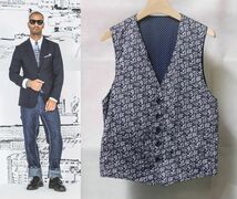 17SS Engineered Garments エンジニアードガーメンツ Reversible Vest Polka Dot/Paisley リバーシブル ベストXS ドット/ペイズリー_画像1