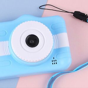 キッズカメラ トイカメラ 子供用カメラ 高画質 おもちゃ デジカメ デジタル プレゼント 知育玩具 ブルー
