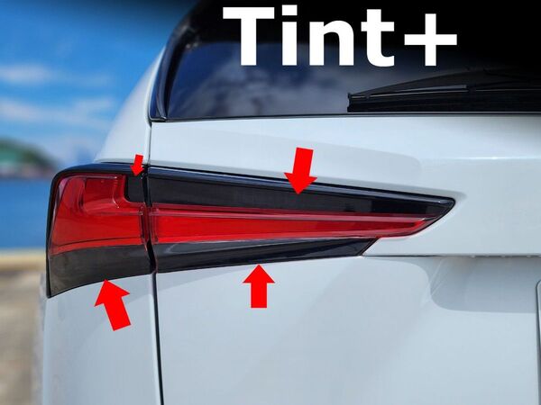 Tint+再使用できる テールランプ スモークフィルム(前期には施工不可) レクサスNX300/NX300h 10系 後期 nx