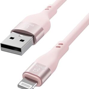 iphone 充電ケーブル (1本) ライトニング ケーブル 充電コード 桜ピンク