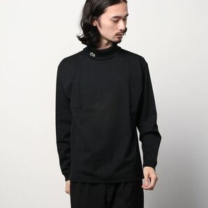 LACOSTE ラコステ タートルネックT 別注 BEAMSコラボ ブラック